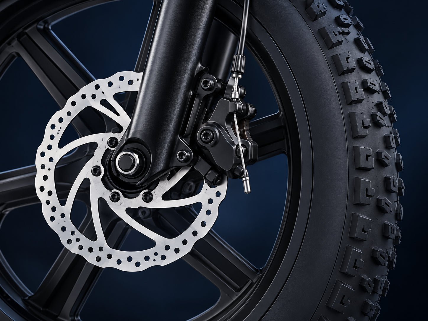 QS7 160 millimetre cable-actuated mechanical disc brake